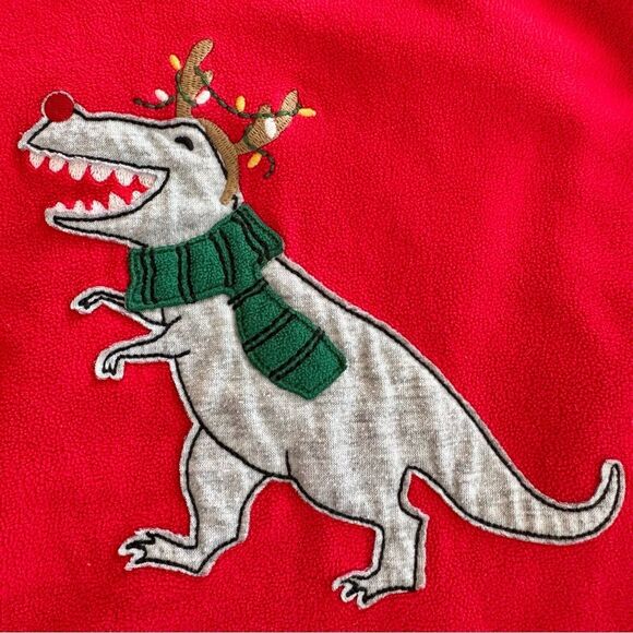4/$10 - Just One You by Carter's Fleece Christmas Dinosaur Pajama Set - Picture 3 of 10